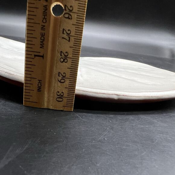 VTG The Kilnworks Pottery St Thomas Plate Trinket Dish Leaf 3D Rustic Art Glaze - Picture 10 of 10